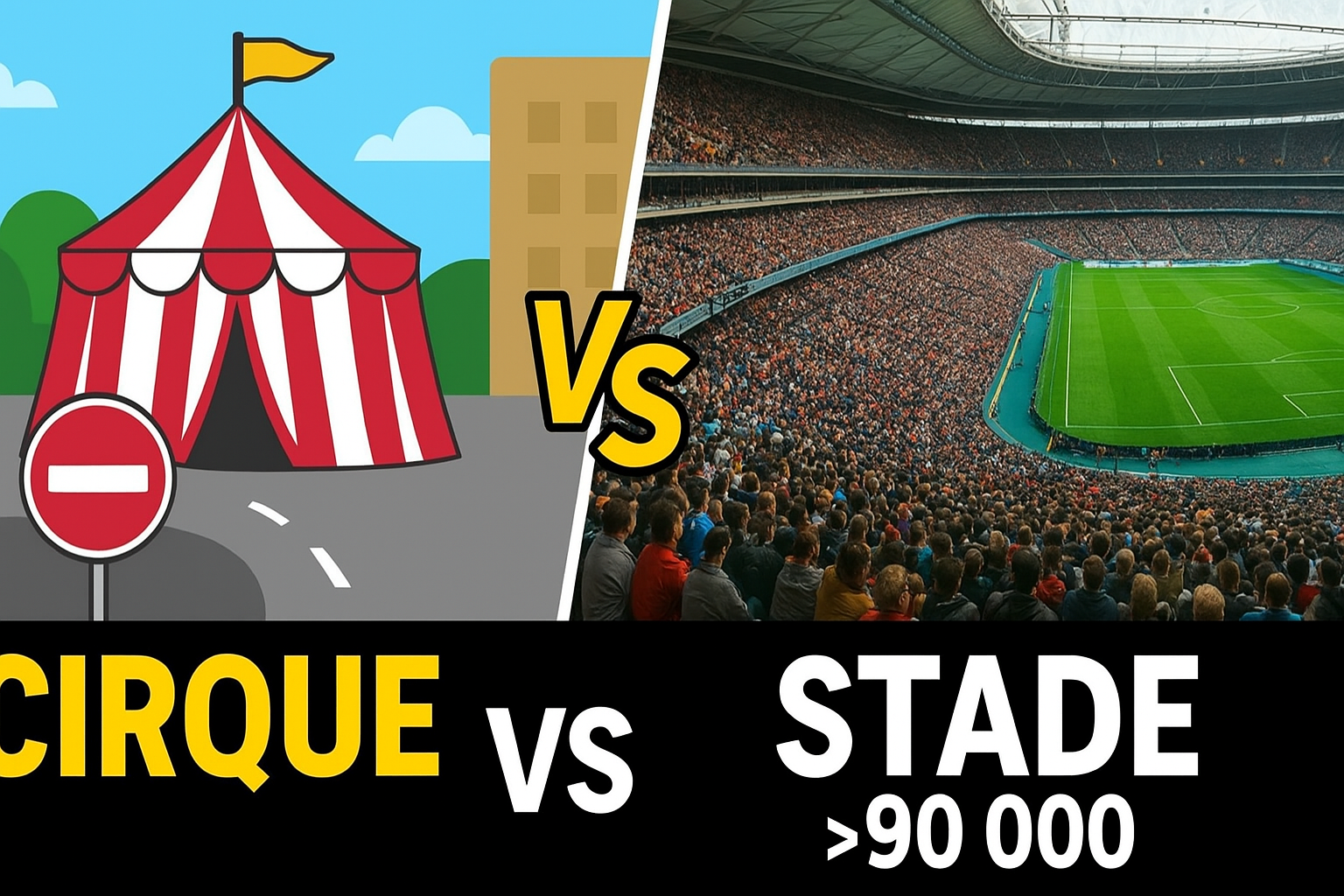 Lire la suite à propos de l’article 🎪 Chouette le Festival du Cirque de Massy… mais NON à un stade du PSG de 90 000 places en centre-ville ?