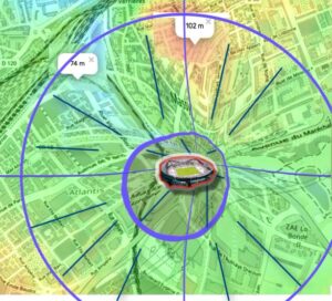 Stade dans la cuvette de Massy